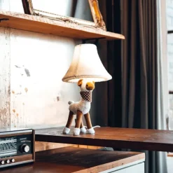 Kinder tafellamp schaap wit incl. LED - Wolle