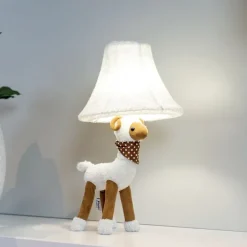 Kinder tafellamp schaap wit incl. LED - Wolle