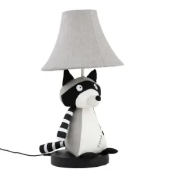 Kinder tafellamp wasbeer grijs incl. LED - Ben