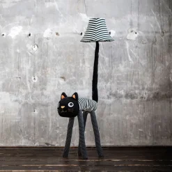 Kinder vloerlamp kat strepen incl LED - Luna