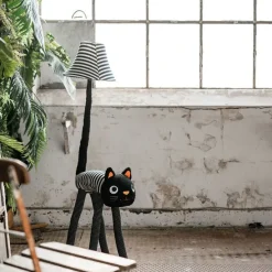 Kinder vloerlamp kat strepen incl LED - Luna