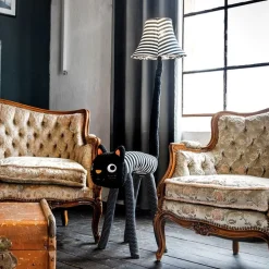 Kinder vloerlamp kat strepen incl LED - Luna