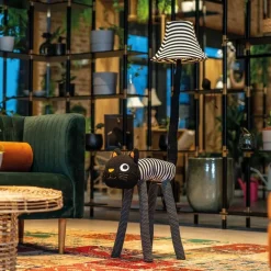 Kinder vloerlamp kat strepen incl LED - Luna