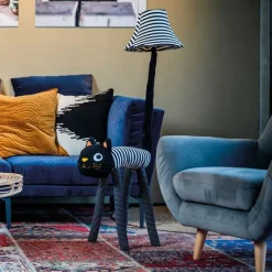 Kinder vloerlamp kat strepen incl LED - Luna