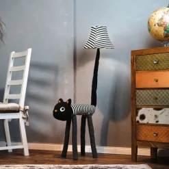 Kinder vloerlamp kat strepen incl LED - Luna