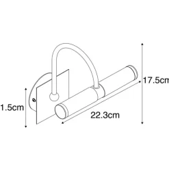 Klassieke badkamer wandlamp goud IP44 2-lichts - Bath Arc