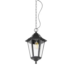 Klassieke buiten hanglamp zwart IP44 - Havana