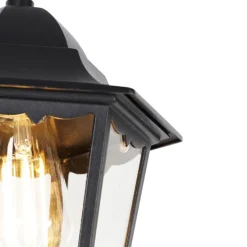 Klassieke buiten hanglamp zwart IP44 - Havana