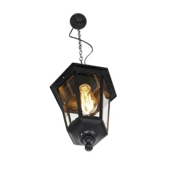 Klassieke buiten hanglamp zwart IP44 - Havana