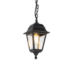Klassieke buiten hanglamp zwart IP44 - Capital