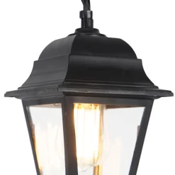 Klassieke buiten hanglamp zwart IP44 - Capital