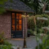 Klassieke buiten lantaarn antiek goud met helder glas 198cm IP44 - London