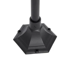 Klassieke buiten lantaarn zwart 135 cm IP44 - Berta