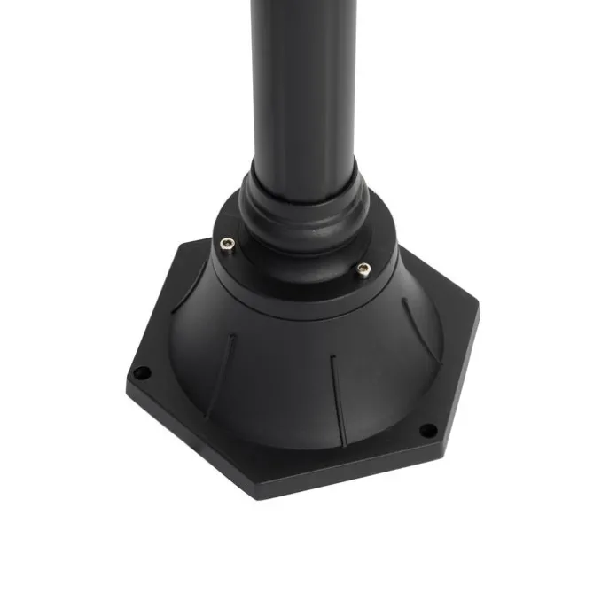 Klassieke buiten lantaarn zwart 235 cm 3-lichts IP44 - Berta