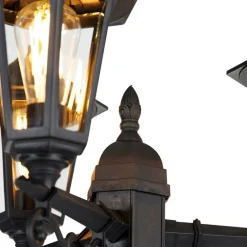 Klassieke buiten lantaarn zwart 3-lichts IP44 - New Haven