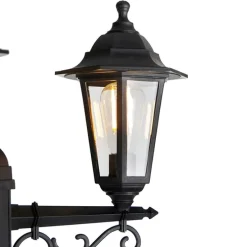 Klassieke buiten lantaarn zwart 3-lichts IP44 - New Haven