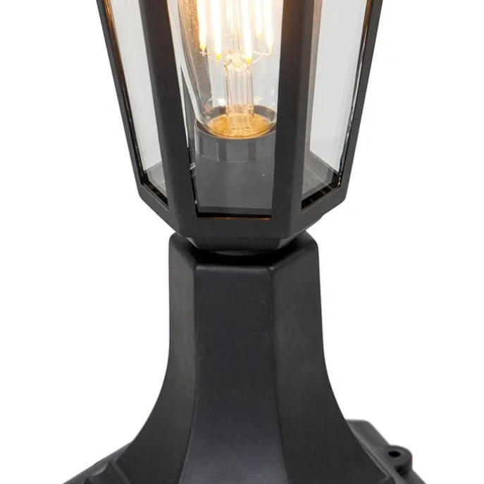 Klassieke buiten vloerlamp zwart 42,2 cm IP44 - New Haven