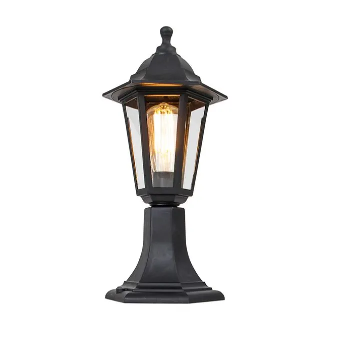 Klassieke buiten vloerlamp zwart 42,2 cm IP44 - New Haven
