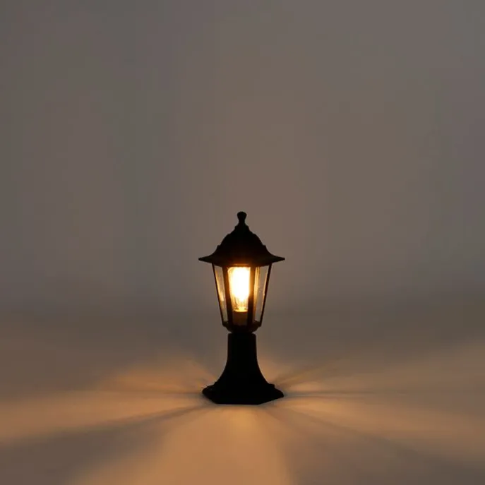 Klassieke buiten vloerlamp zwart 42,2 cm IP44 - New Haven