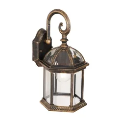 Klassieke buiten wandlamp antiek goud IP44 - Glasgow