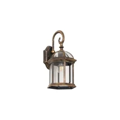 Klassieke buiten wandlamp antiek goud IP44 - Glasgow
