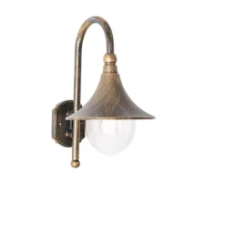 Klassieke buiten wandlamp antiek goud IP44 - Daphne