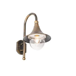 Klassieke buiten wandlamp antiek goud IP44 - Daphne