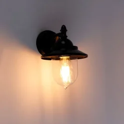 Klassieke buiten wandlamp zwart IP44 - Oxford