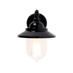 Klassieke buiten wandlamp zwart IP44 - Oxford