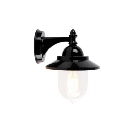 Klassieke buiten wandlamp zwart IP44 - Oxford