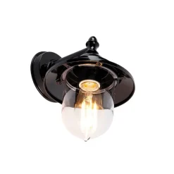 Klassieke buiten wandlamp zwart IP44 - Oxford