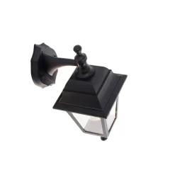 Klassieke buiten wandlamp zwart IP44 - Capital