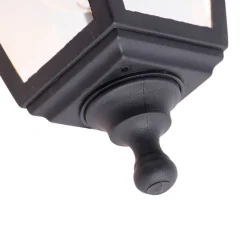 Klassieke buiten wandlamp zwart IP44 - Capital