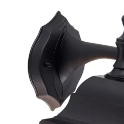 Klassieke buiten wandlamp zwart IP44 - Capital