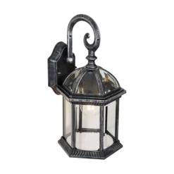 Klassieke buiten wandlamp antiek zilver IP44 - Glasgow