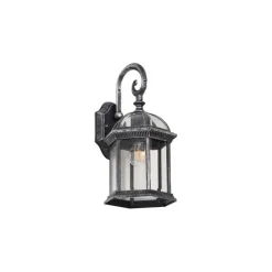Klassieke buiten wandlamp antiek zilver IP44 - Glasgow