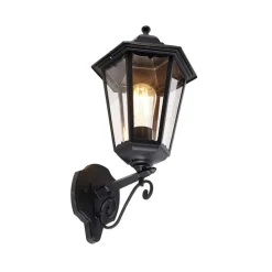 Klassieke buiten wandlamp zwart IP44 - Havana Up