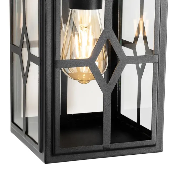 Klassieke buiten wandlamp zwart IP44 - Dover