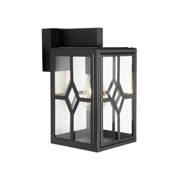 Klassieke buiten wandlamp zwart IP44 - Dover