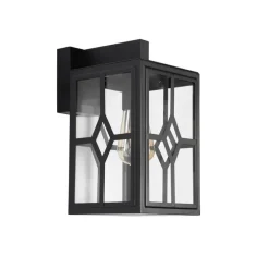 Klassieke buiten wandlamp zwart IP44 - Dover