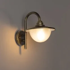 Klassieke buiten wandlantaarn antiek goud IP44 - Bruges