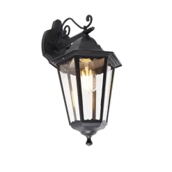 Klassieke buiten wandlantaarn zwart IP44 - Havana Down