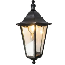 Klassieke buiten wandlantaarn zwart IP44 - New Orleans Down