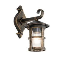 Klassieke buiten wandlantaarn antiek goud IP44 - Herb