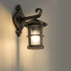 Klassieke buiten wandlantaarn antiek goud IP44 - Herb