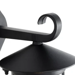 Klassieke buiten wandlantaarn zwart IP44 - Herb