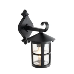 Klassieke buiten wandlantaarn zwart IP44 - Herb