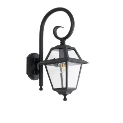 Klassieke buiten wandlantaarn zwart IP44 - Berta