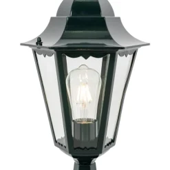 Klassieke buitenlantaarn sokkel donker groen IP44 - New Orleans