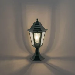 Klassieke buitenlantaarn sokkel donker groen IP44 - New Orleans